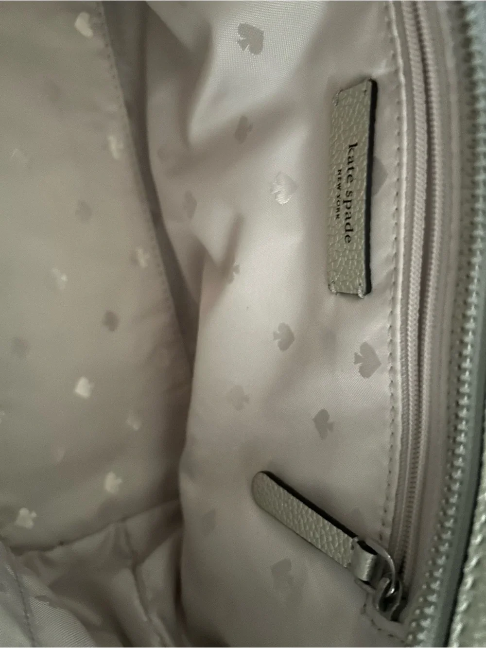 Kate Spade Patterson Drive Metallic Champagne Pebbled Leather Bag w/ Strap